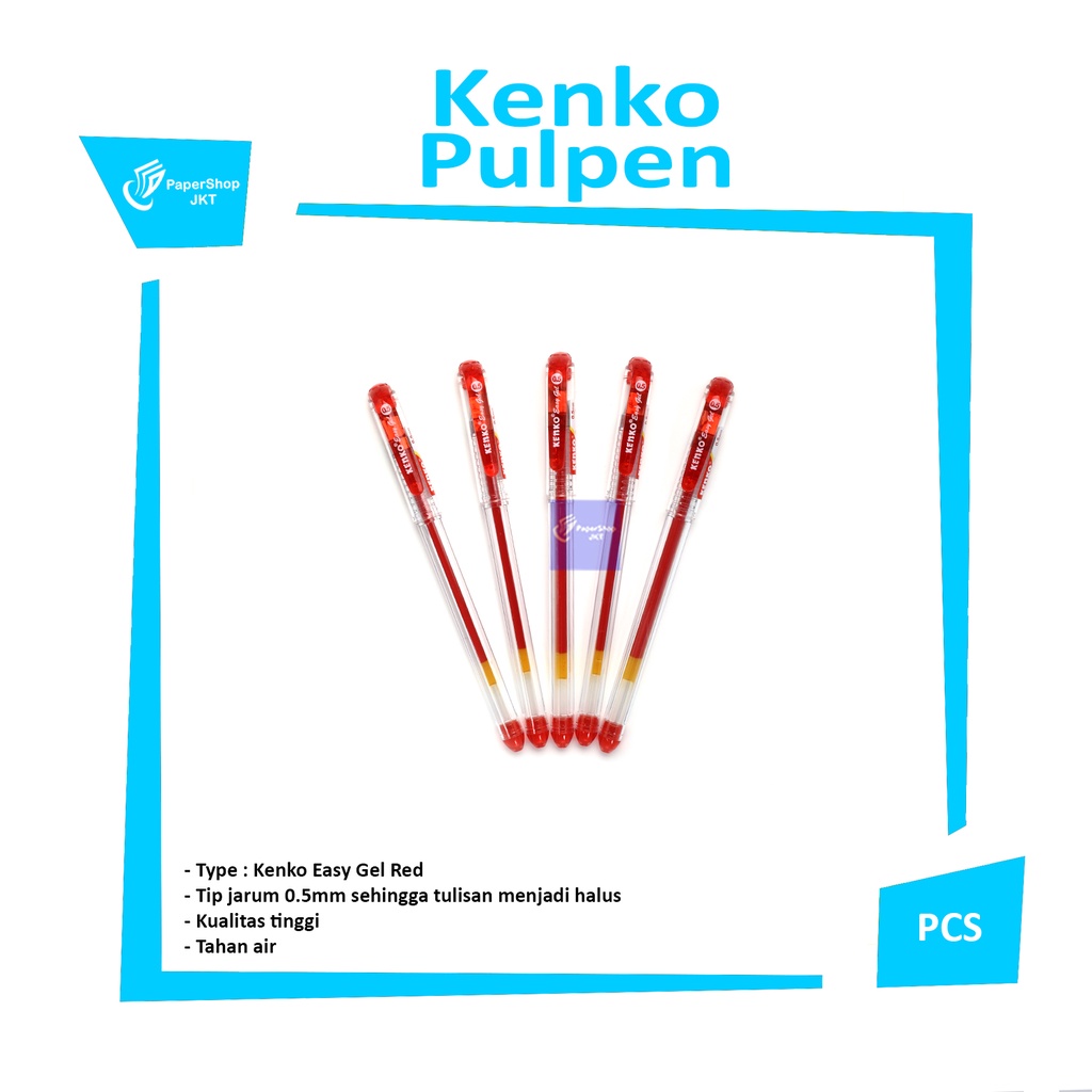 

KENKO - Pulpen Easy Gel 0.5 mm Merah