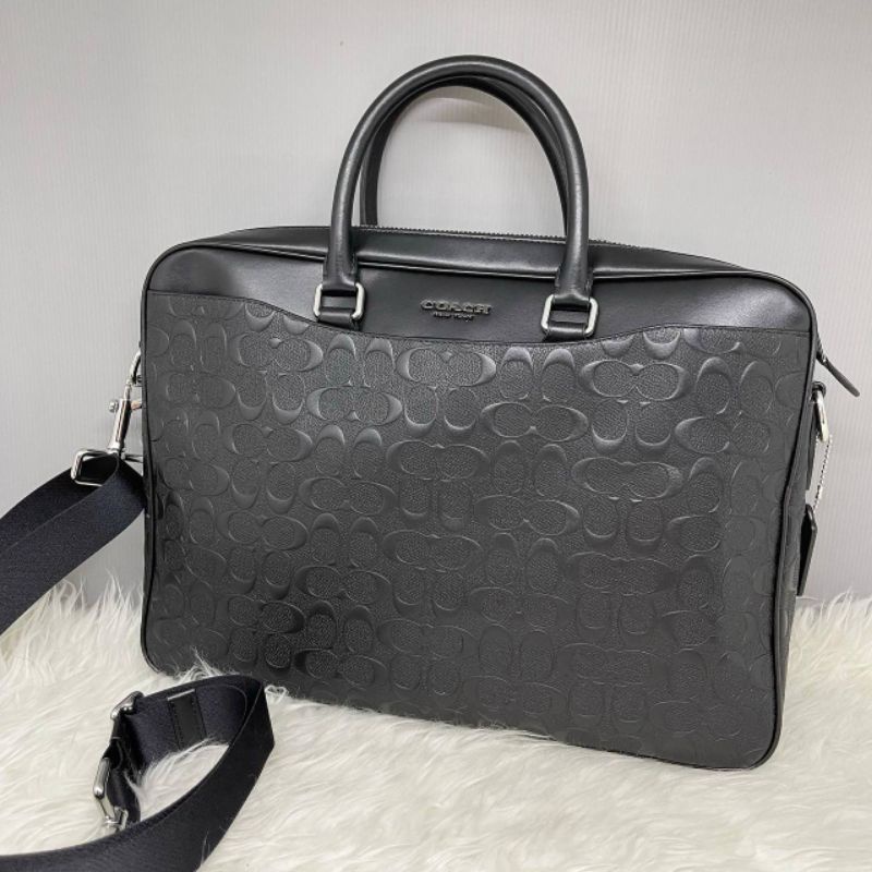 Tas Coach 4187 Beckett Slim Brief In Signature Leather - Laptop Bag Original