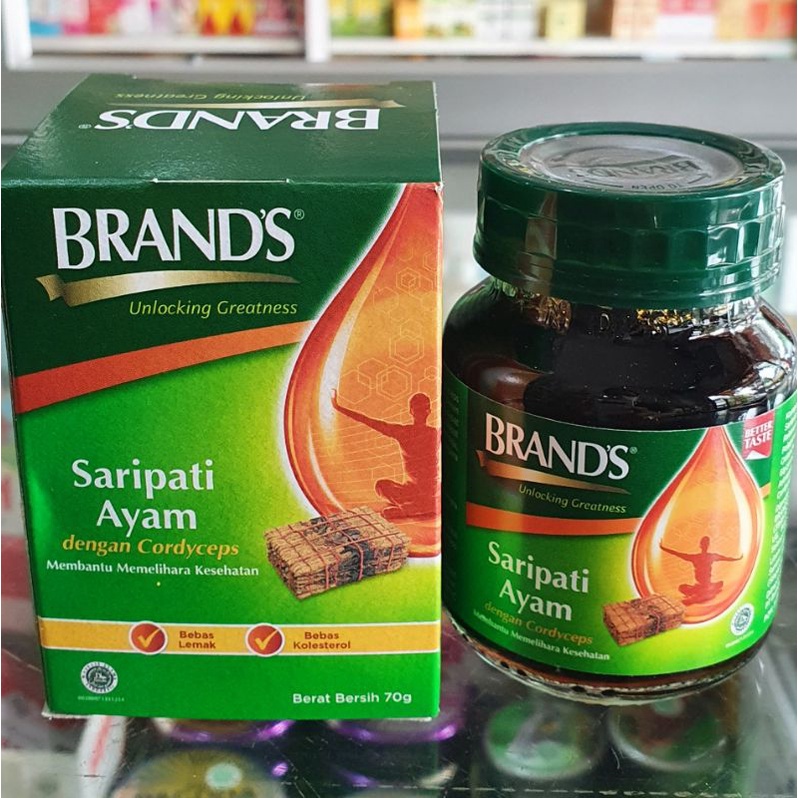 

Brand's Sari Pati Ayam Essence of Chicken botol 70 gram Cordyceps