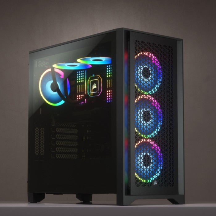 [tanpa palet kayu] Casing Corsair 4000D AIRFLOW Tempered Glass Mid Tower ATX Case - Black