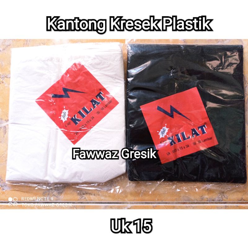 Kresek Kilat Kantong Plastik Ukuran 15 X 0,125 X 34