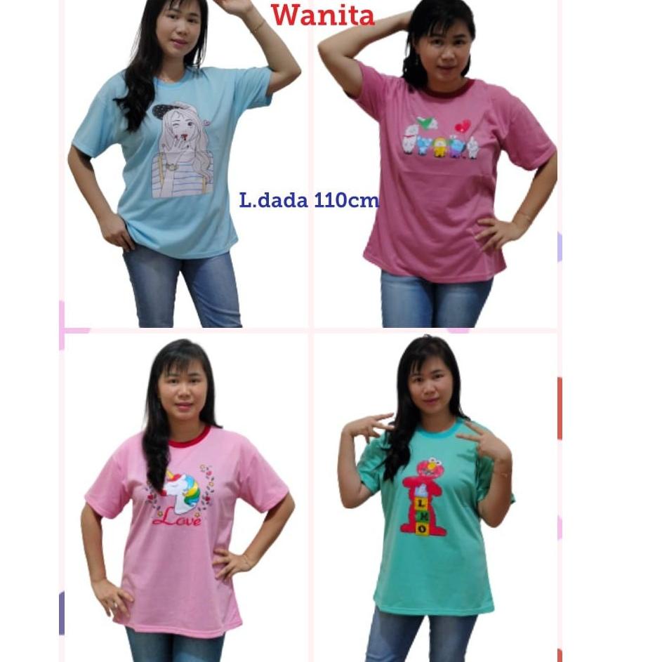 etwy Kaos ABG cewek - Kaos remaja - Kaos anak tanggung helokitty - mickey mouse - kaos cewek murah -