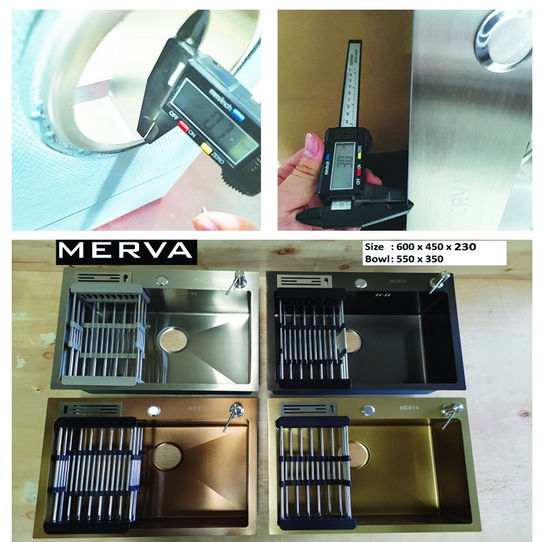 SS304 High Quality Kitchen Sink 8245 / Bak Cuci Piring Mewah BCP Merva / BCP premium / Bak cuci piring terbaik / bak cuci piring termurah