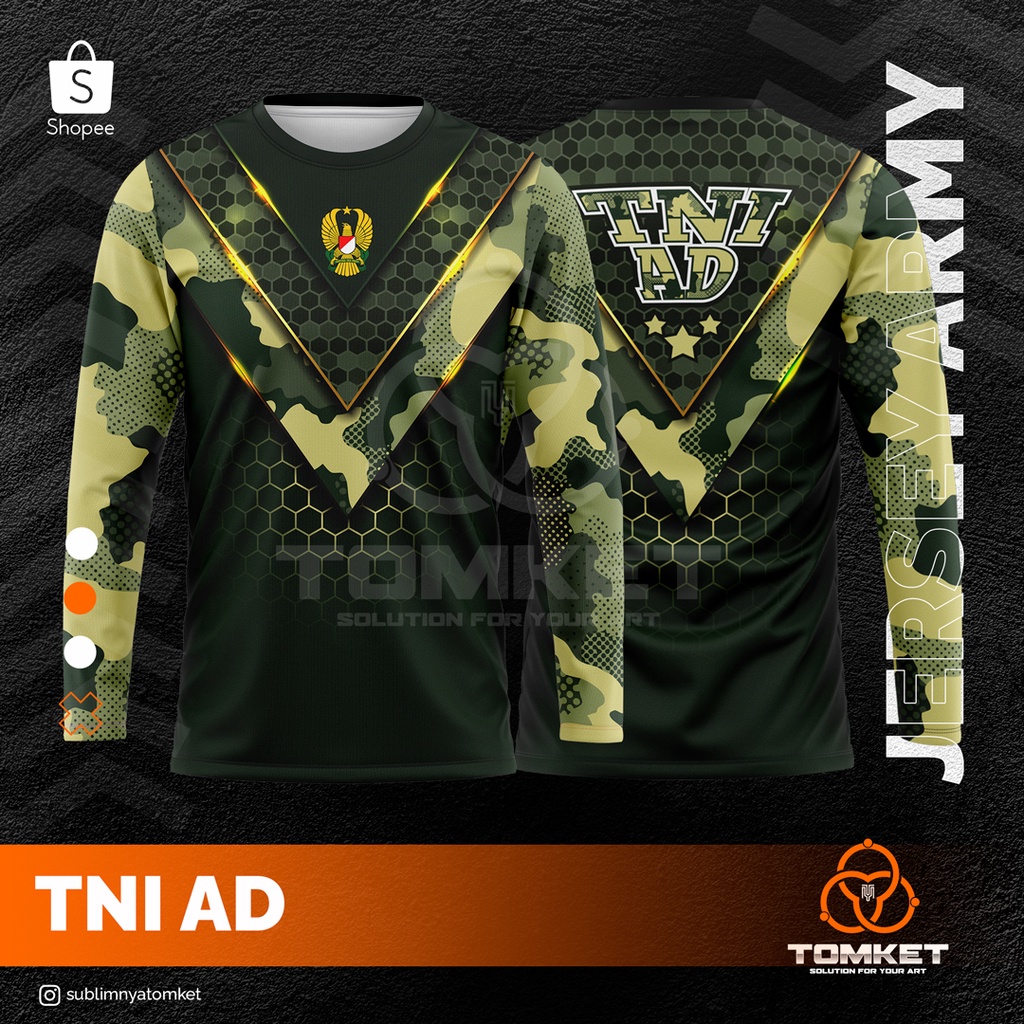 Baju Jersey Full Printing TNI AD-3