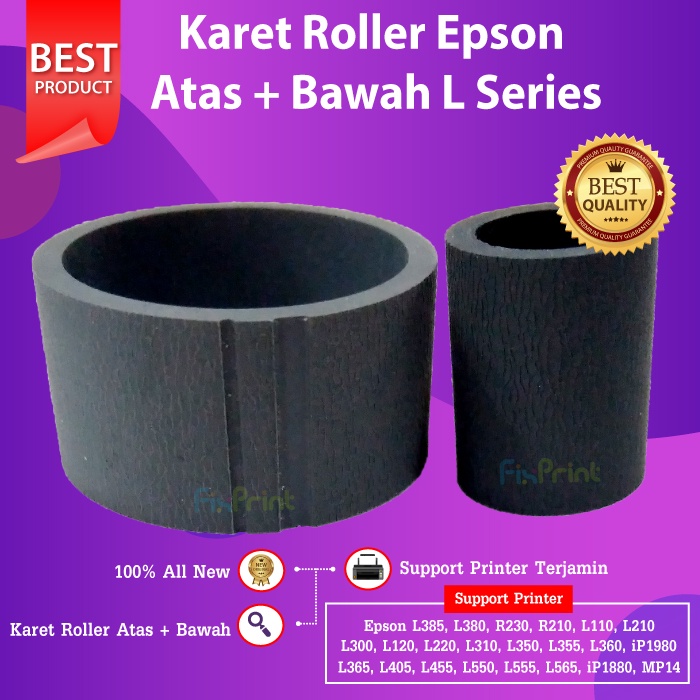 Karet Bawah Roller Atas Bawah Epson L110 L120 L130 L210 L220 L300 L310 L350