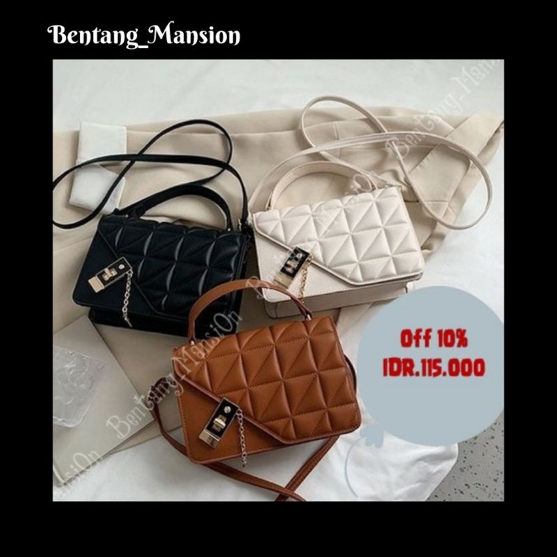TAS SELEMPANG WANITA IMPORT BATAM SLINGBAG KONDANGAN KANTOR KEKINIAN