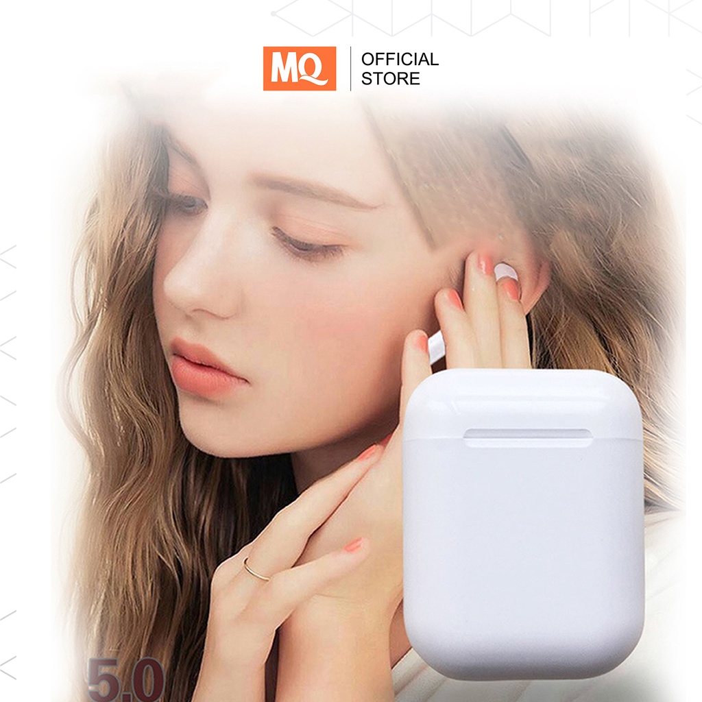 COD MQ i12 TWS inpods 12 Pro Headset Bluetooth Macaron Handsfree Earphone Earbuds Headphone IZIN POSTEL TRUE Wireless STEREO Bluetooth Android HiFi