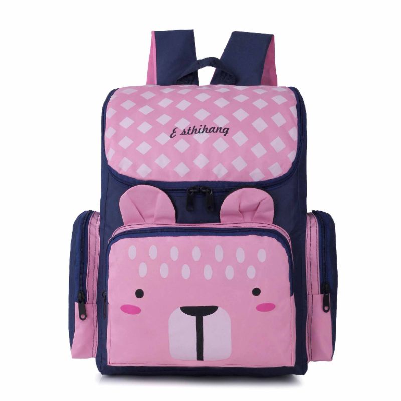 Tas Sekolah Model Terbaru Pink Tas Ransel Anak Tas Backpack Anak Cowok Cewek TK SD BK120