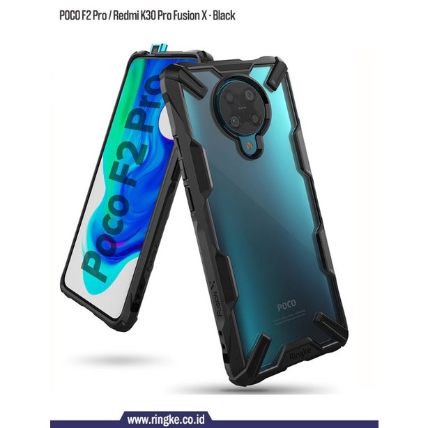 Case Ringke Poco F2 Pro / Redmi K30 Pro Fusion X Casing Atau Kondom Softcase Ringke