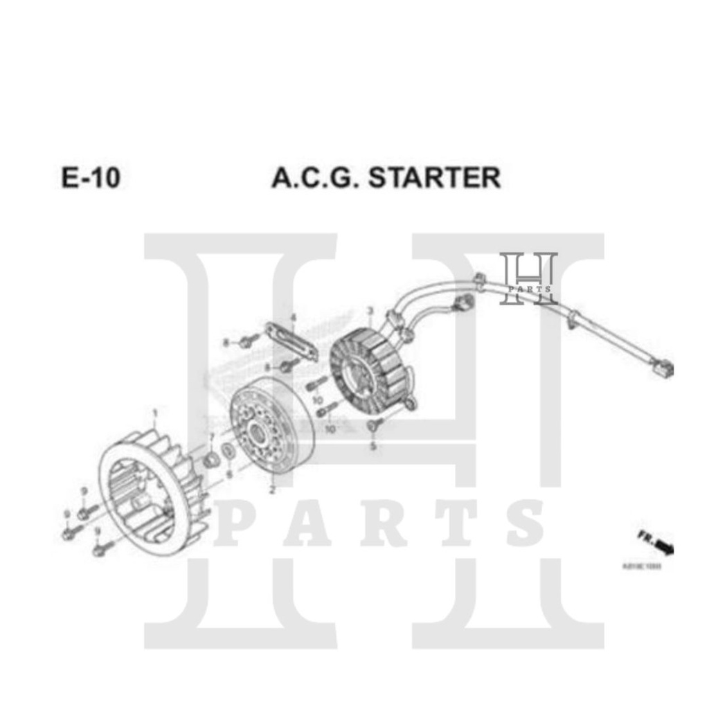 SEPUL STATOR COMP BEAT ESP TAHUN 2017 ORIGINAL AHM