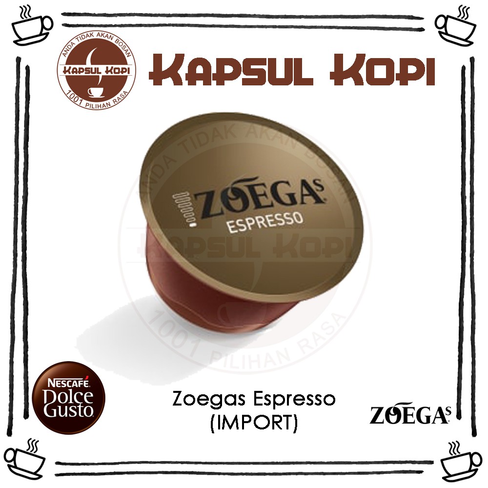 

Ecer Zoegas Espresso Kapsul Kopi Nescafe Dolce Gusto Import Coffee