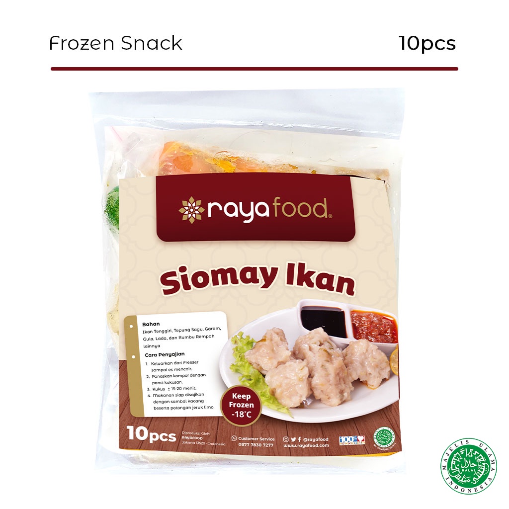 

Siomay Ikan 10 pcs Rayafood Frozen Food