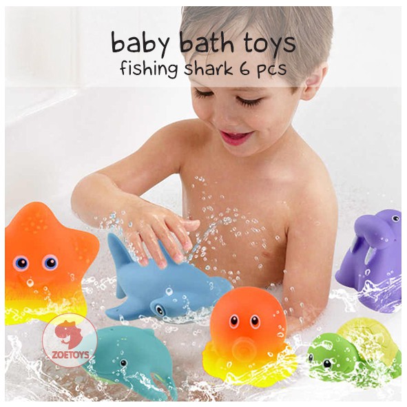 Zoetoys Baby Bath Toys - Fishing Shark | Mainan Mandi Bayi | Mainan Edukasi Anak