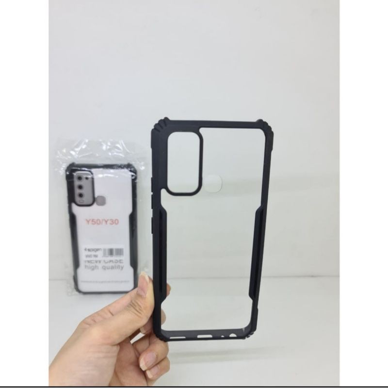 Softcase Clear Armor Bumper Transparant Vivo Y30/Y50 New