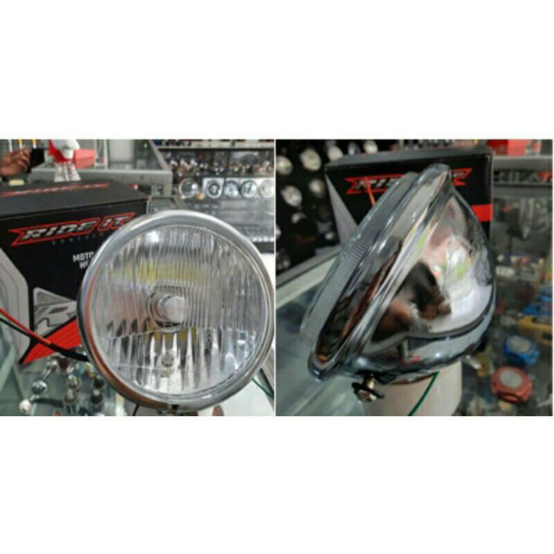 Reflektor jute h4 led nyala putih