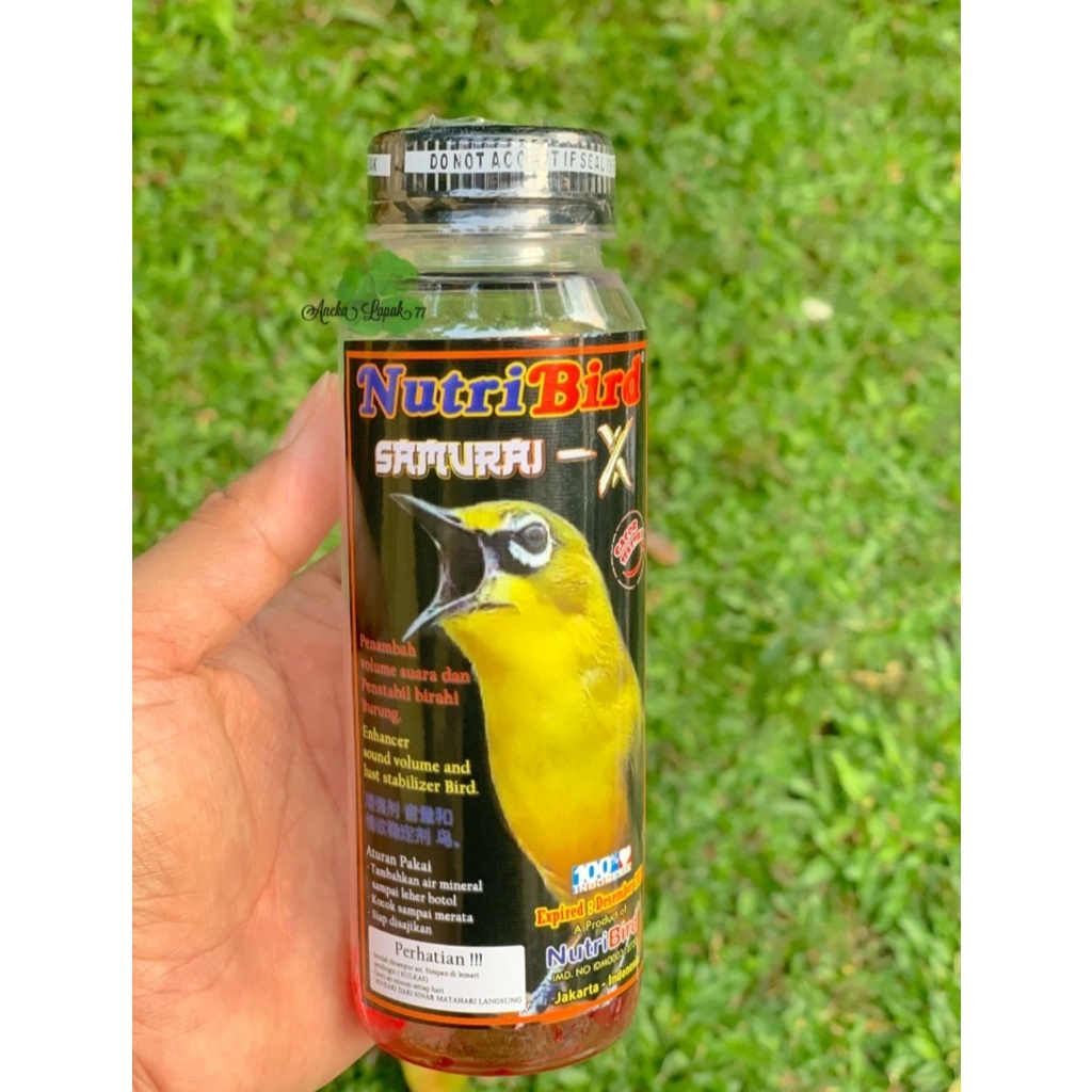 Nutri Bird Samurai X Vitamin Nutrisi Juara Kicau Burung Indah Merdu