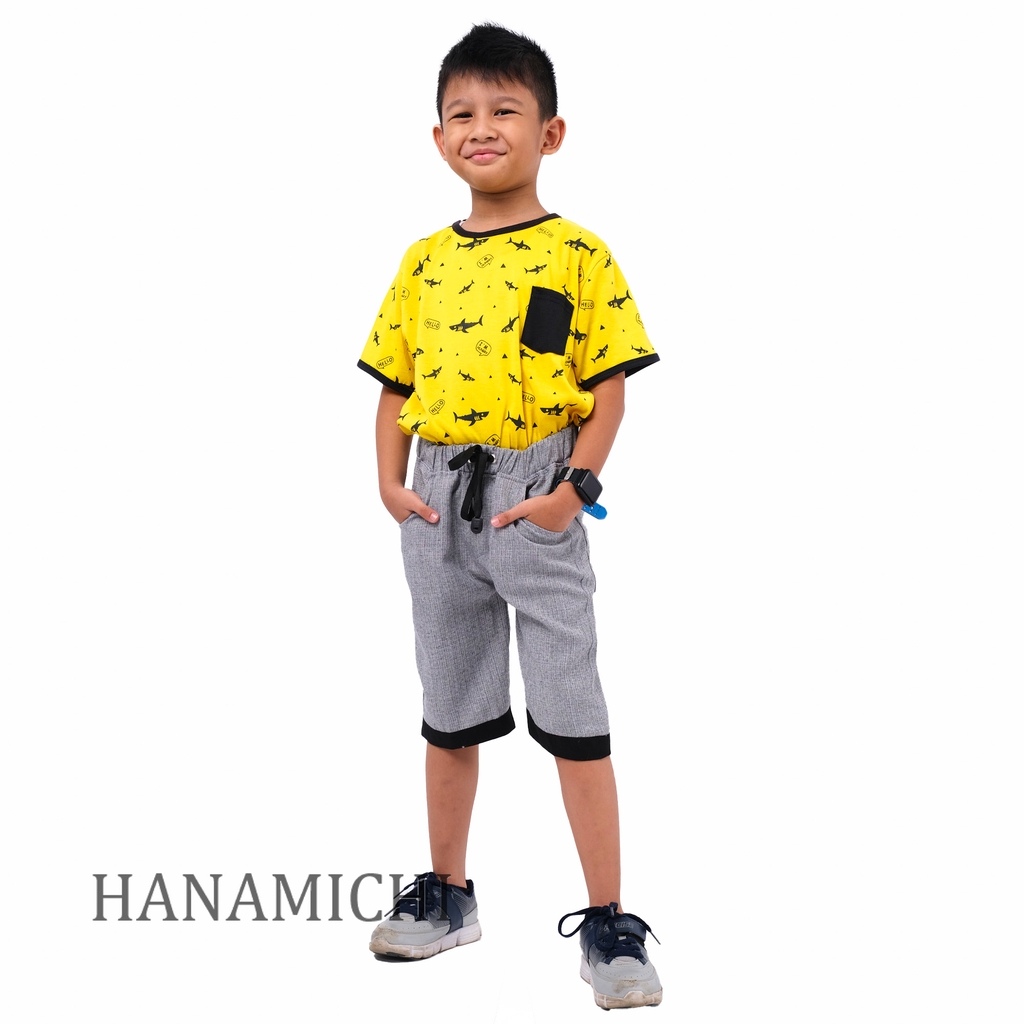 Hanamichi HALY Celana Pendek Anak Motif Polos