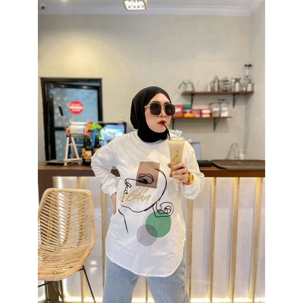 TOP KAOS TANGAN PANJANG BY LANICHA