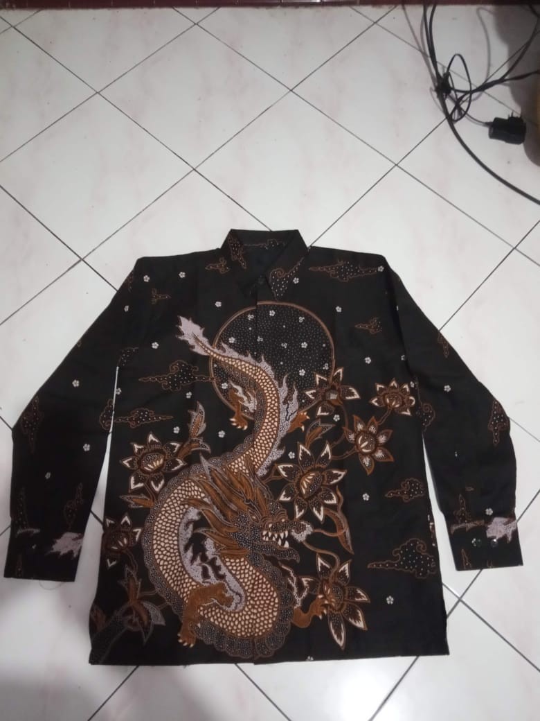 Naga Sogan Batik Pria Panjang Kekinian Primisima Full Furing Sragenan Solo Eksklusif Modern