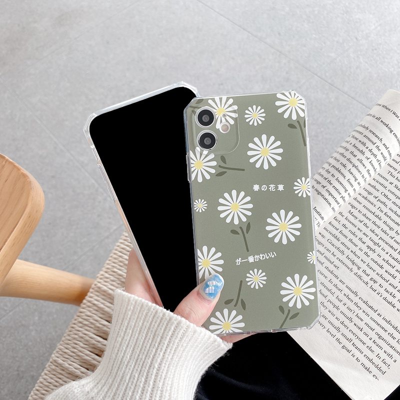 Fashion！Little Daisy Soft Case OPPO A31 A53 A33 2020 A3S F9 Pro F11 A52 A92 A54 A93 A74 A15 A15S Nice Casing VIVO Y11 Y12 Y12i Y15 Y17 Y20 Y12S Y50 Y30 S1 V20 SE V21 Y19