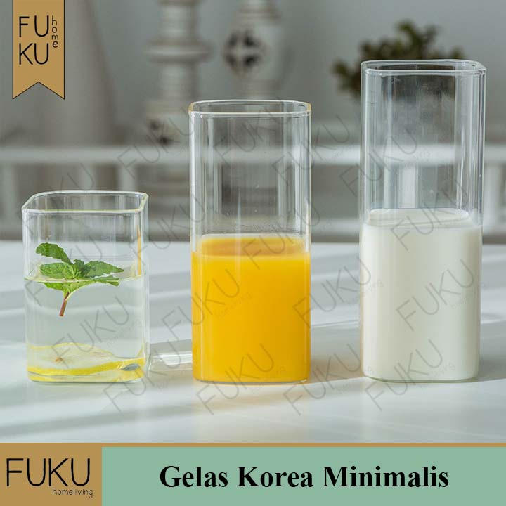 Gelas Korea | Korean Glass | Nordic Aesthetic coffee tea Premium Cafe set