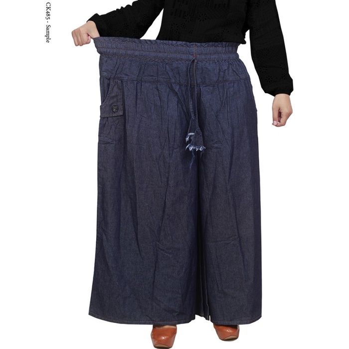 Nsgs4Rd Celana Panjang Kulot Wanita Muslimah Jumbo Bahan Jeans Grosir - Sh25 52S4Drd