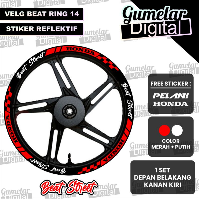 STIKER VELG MOTOR BEAR STREET