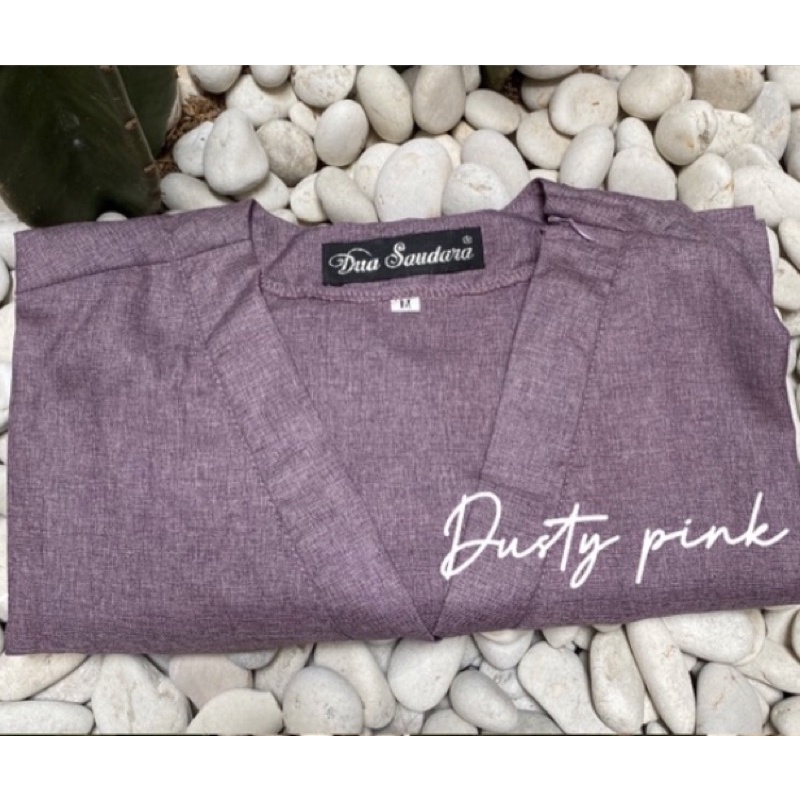 [LENGAN PANJANG] OK TWO TONE / DENIM EDITION / MEDICAL SCRUB / BAJU JAGA / BAJU OK/ BAJU PERAWAT / BAJU JAMAL DENIM / BAJU OK TWO TONE LENGAN PANJANG-DUSTY PINK-LGN PANJG