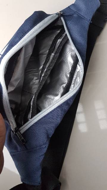 exo tas waist bag warna navy tas slempang