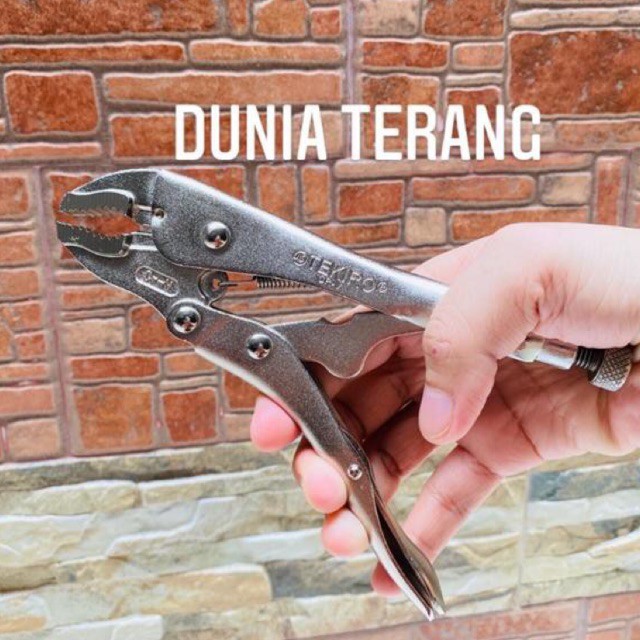 Tang Buaya TEKIRO Bengkok 7 in - Curved Locking Pliers 7'' - PL - LG0769