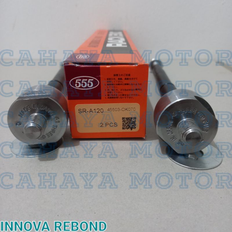 RACK END LONG TIE ROD PANJANG 555 1 SET JAPAN TOYOTA KIJANG INNOVA REBOND FORTUNER VRZ