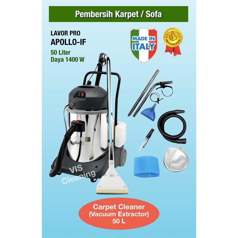 Carpet Cleaner (Vacuum Extractor) 50 Liter Lavor Apollo IF