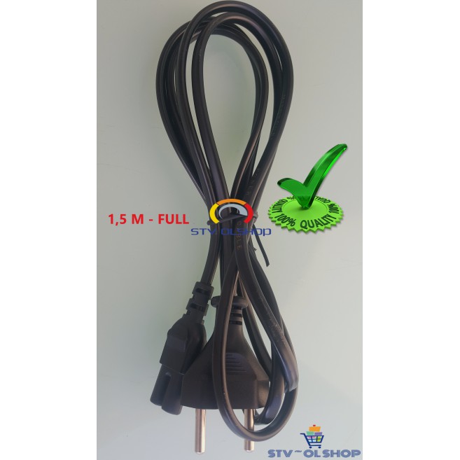 Kabel AC Cord angka 8 / Kabel Power AC Tape Tebal Panjang 1,5 M