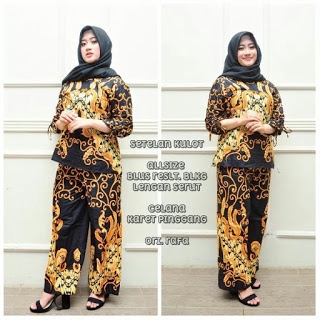 Setelan Batik Kulot
