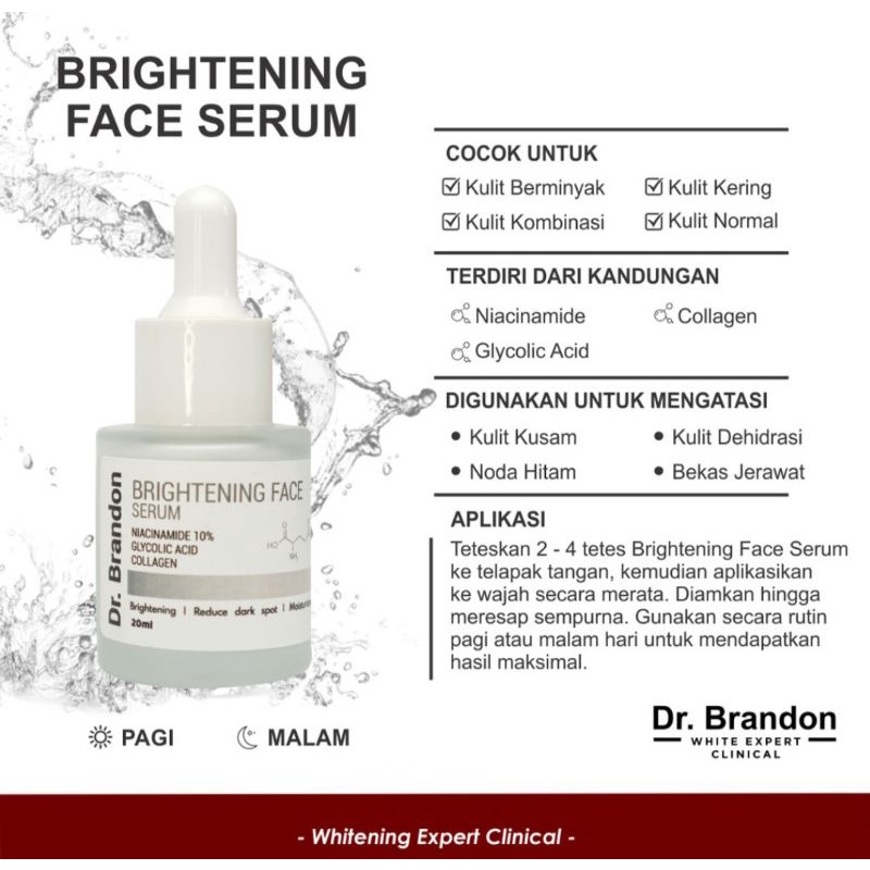 Serum Dr.Brandon Brightening Face Serum Niacinamide 10%