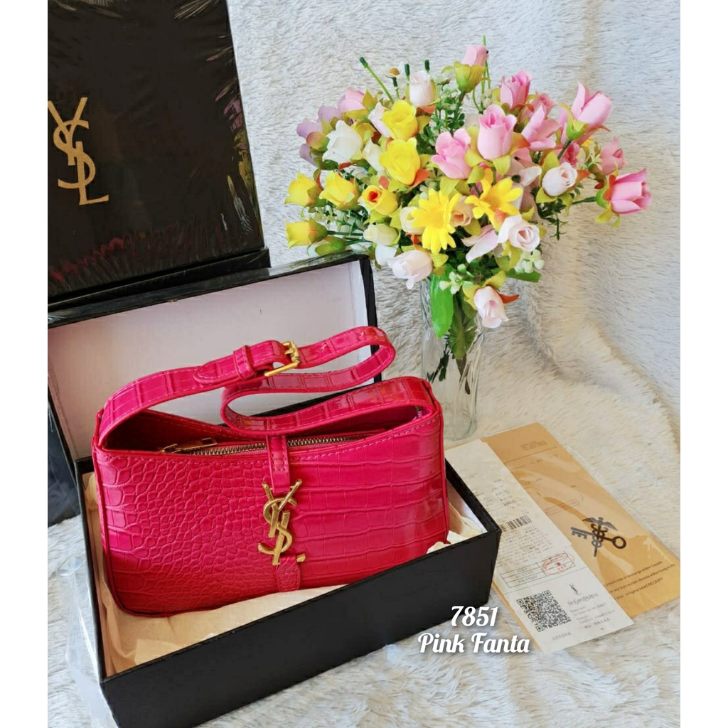Tas wanita import croco halus setbox kode 7851