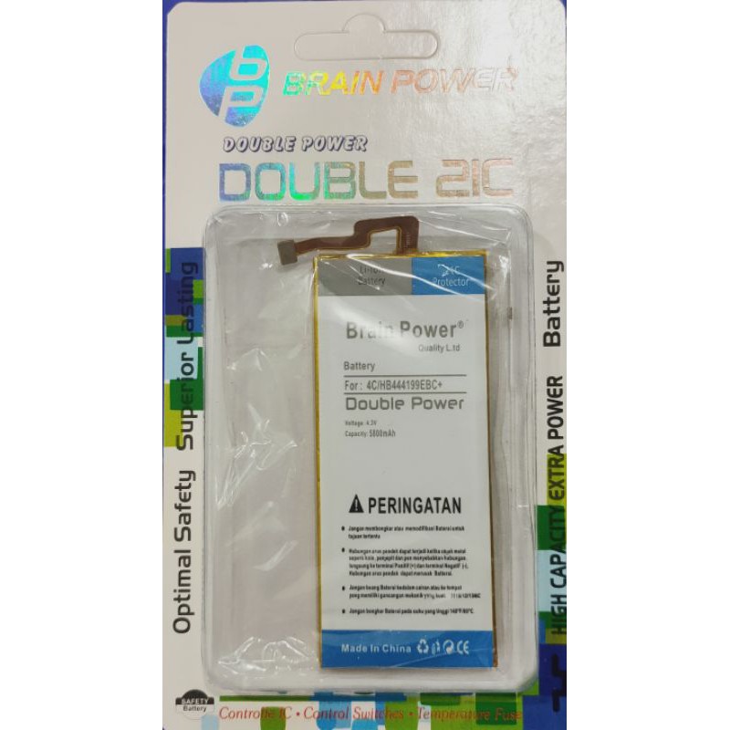 Battery batre Huawei Honor 4C - HB444199EBC Plus Brain power