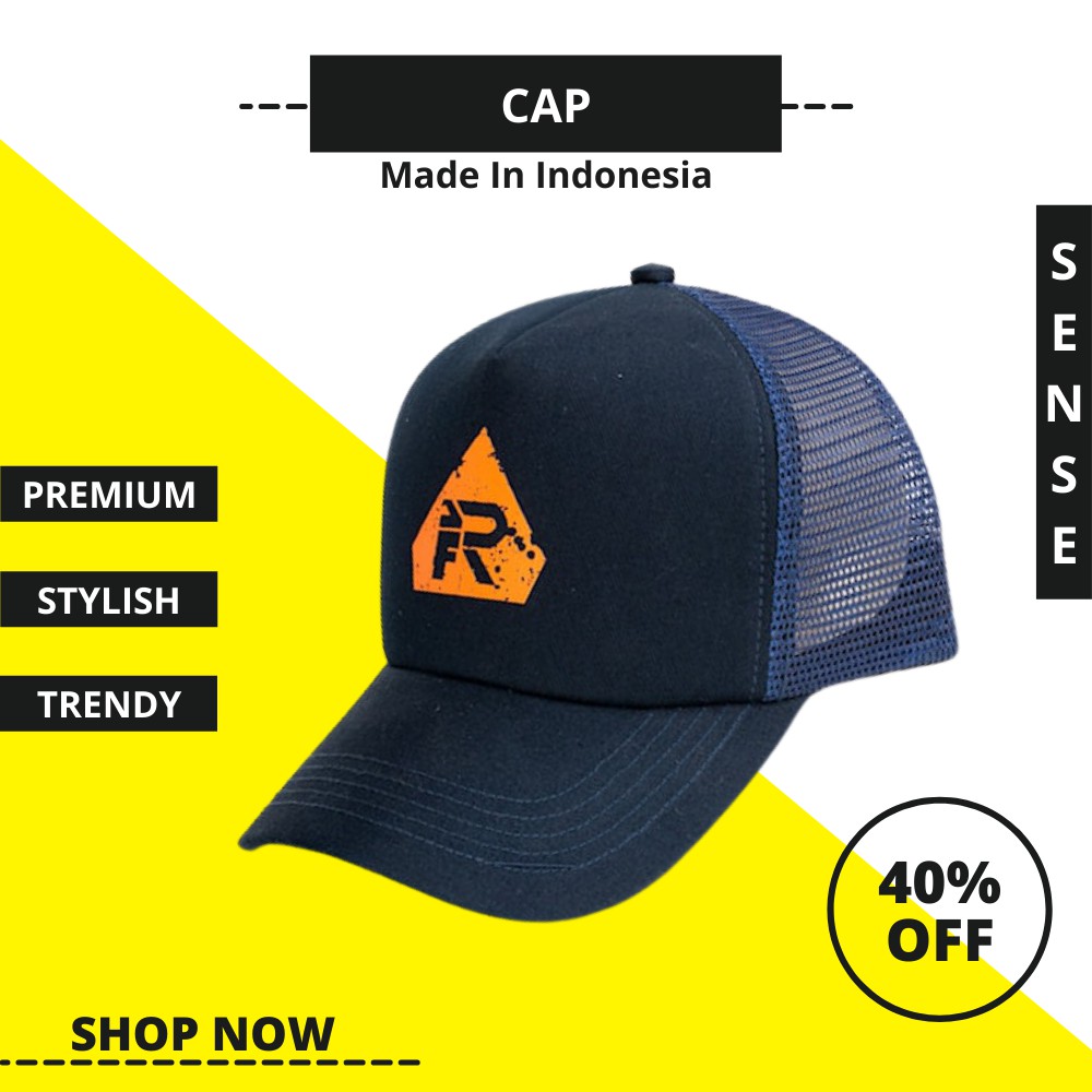 JFR Topi Pria Cowok Original Distro Terbaru Trucker Polocap Jaring Baseball Premium JCAP06