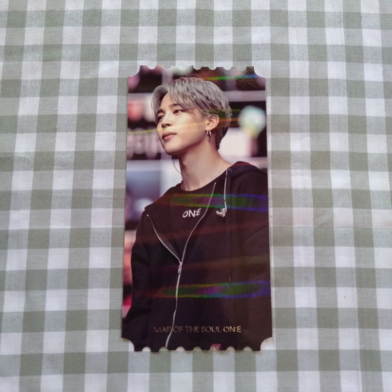 OFFICIAL PHOTO TICKET HOLOGRAM MOTS JIMIN VER.
