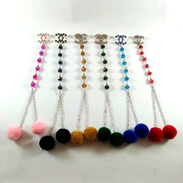 Hijab Bros / Bross Peniti Jilbab Dobel Pompom Juntai Panjang by TokoPelangiNicer Aksesoris Hijab