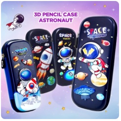 

Kotak pensil motif Astronot Terbaru timbul 3D kado Ultah anak cowo