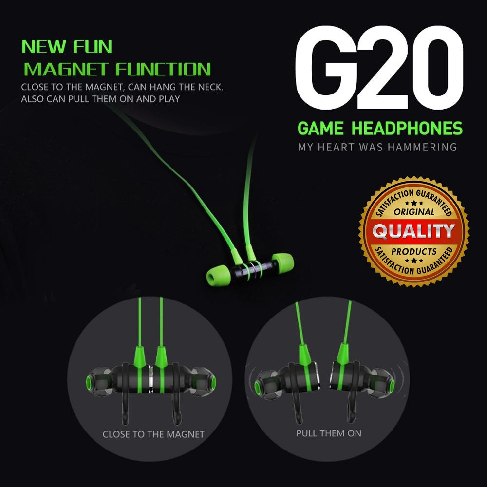 PLEXTONE G20 Gaming Headset Bass Earphone 100% ORIGINAL / QKZ AK6 IEM Gaming In Ear Monitor Hetset geming