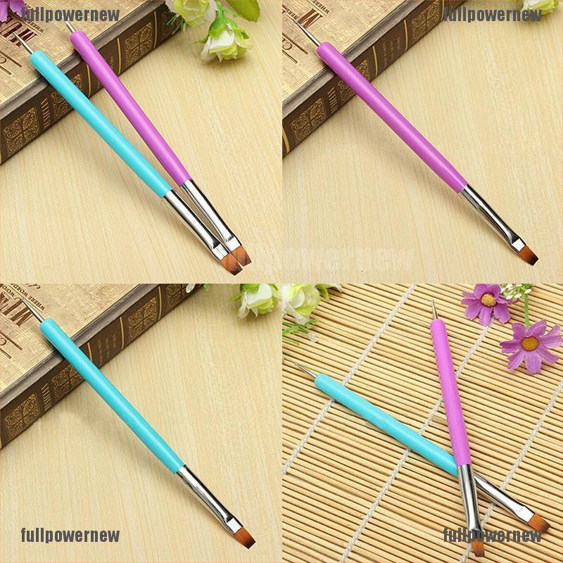 【COD】FLID MY 2 Ways Nails Art Pen Painting Dotting Acrylic UV Gel Polish Brush Liners Tools