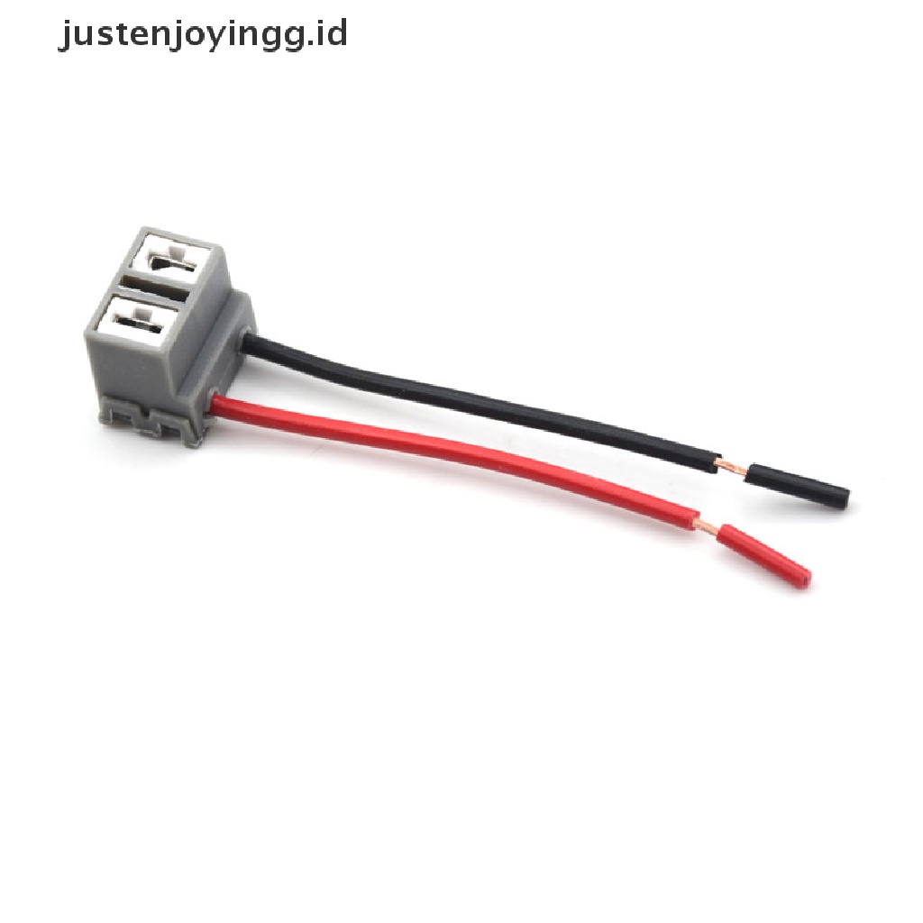 // justenjoyingg.id // 2PCS H7 2 Pins Headlight Repair Bulb Holder Connector Plug Wire Socket ~