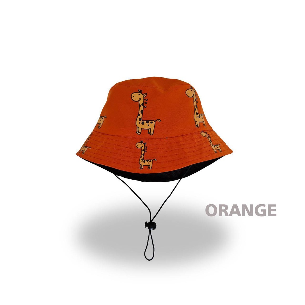 Topi Bucket Anak Jerapah Lucu dan Menggemaskan