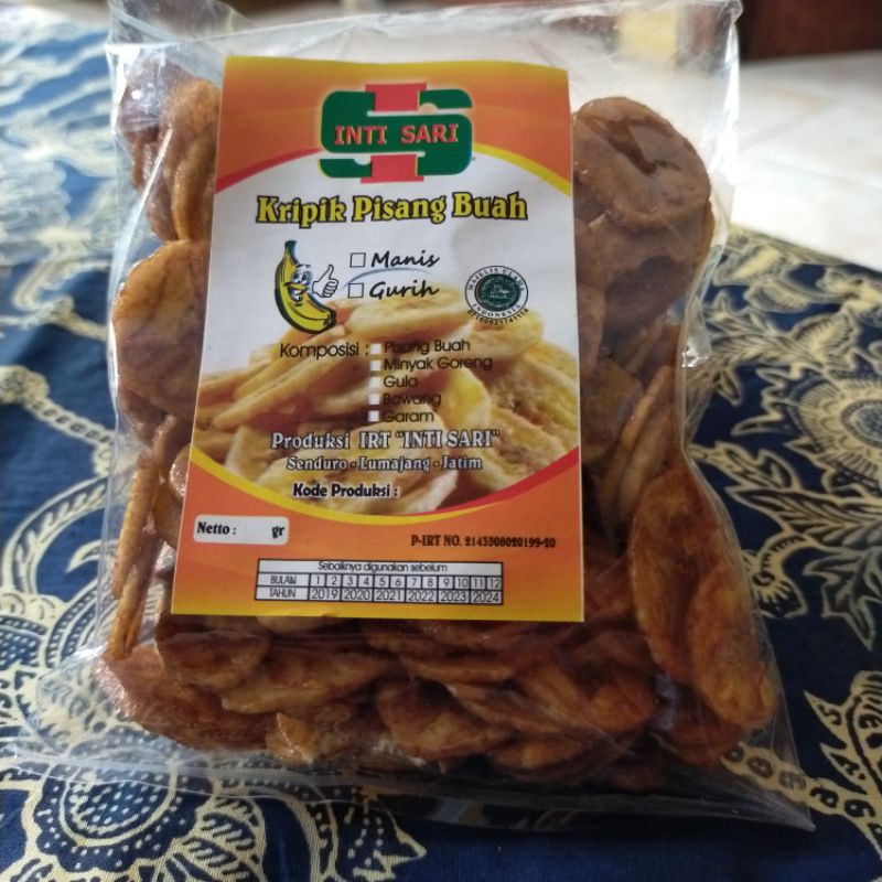

Kripik pisang buah rasa manis