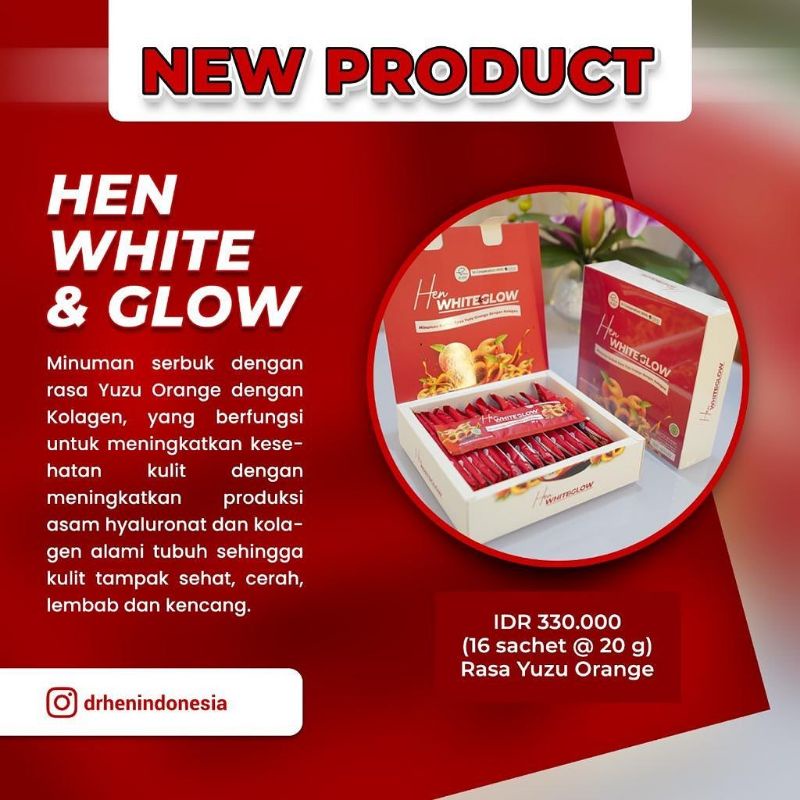 Dr Hen Collagen Minuman Kolagen Slim Acne White Glow