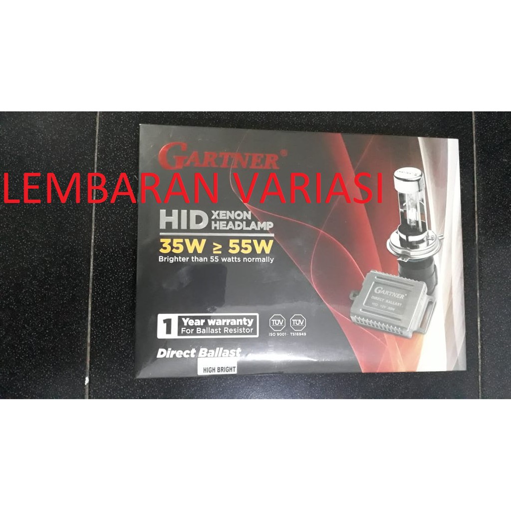 Lampu HID Mobil Gartner Xenon H4 Headlamp Direct Ballast 35w