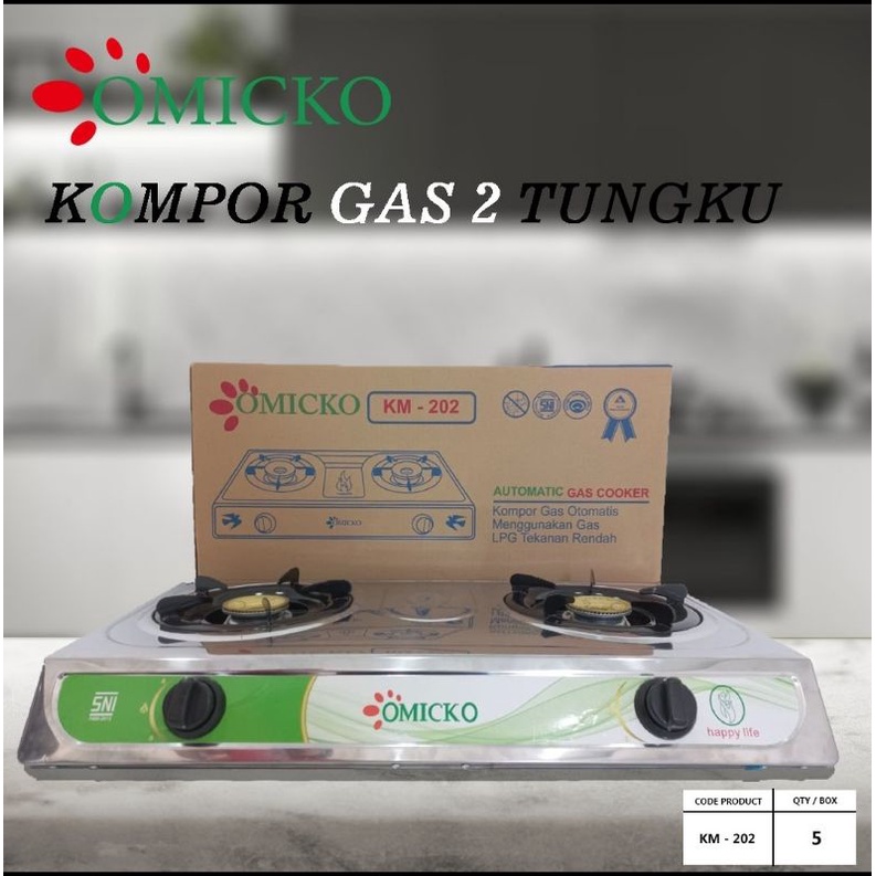 Kompor Dua Tungku Merk Mayo / Merk HC / Merk Progas / Omicko