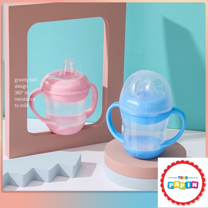 Botol Minum Bayi Silicon Gelas Anak Bayi Balita 160ml Training Cup Bayi Botol Latihan Minum Bayi